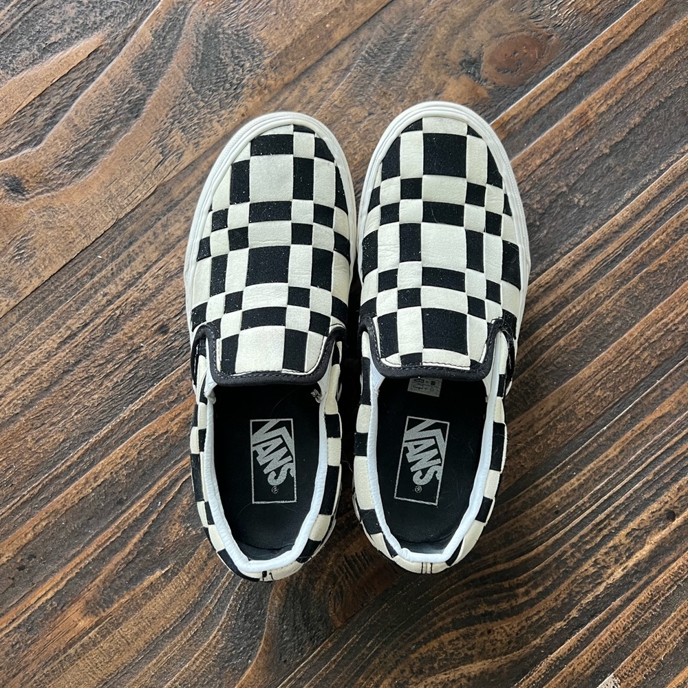 Vans  Woven Check Classic Slip-On Stackform Shoe
